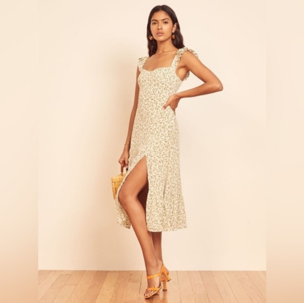 Reformation Bondi Floral Midi Dress - Ivy